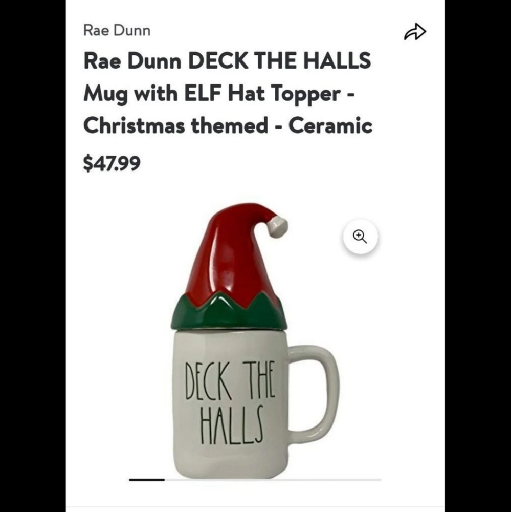 Rae Dunn Artisan Collection Christmas Mugs by Magenta - Picture 2 of 5